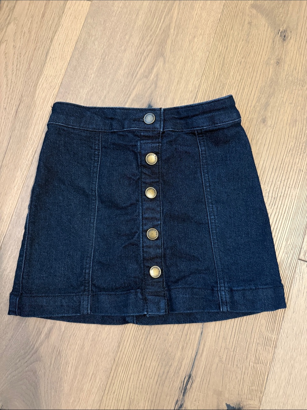 Copper Key Girls Dark Blue Denim Skirt